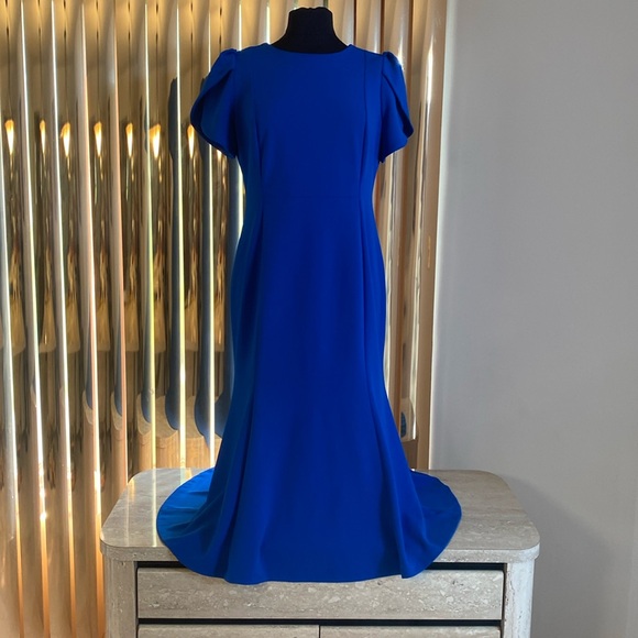 Calvin Klein Dresses & Skirts - NWOT Calvin Klein blue dress, see measurements in photos below